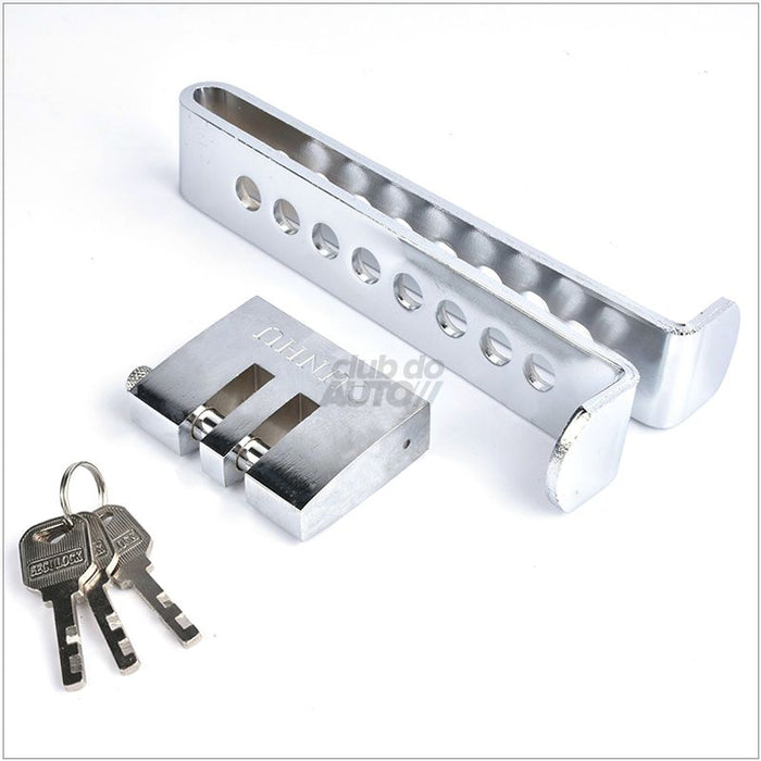 FullLock Trava Antifurto para Carros em Aço Inox Compacta Club do Auto